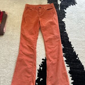 Orange Flared Corduroy Levi’s Pants